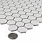 Metro Matte White 10-1/4" x 11-7/8" Hex Porcelain Mosaic Tile - Sold Per Case of 10 - 8.65 Square Feet