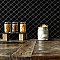 Metro Lantern Glossy Black 9-1/2" x 10-3/4" Porcelain Mosaic Tile - 10 Tiles Per Case - 7.3 Sq. Ft.