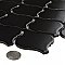 Metro Lantern Matte Black 9-1/2" x 10-3/4" Porcelain  Mosaic Tile - Sold Per Case of 10 - 7.3  Square Feet