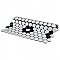 Metro Penny Satin 11-1/2" x 9-3/4" White with Flower Porcelain Mosaic Tile - Sold Per Case of 10 - 7.97 Square Feet