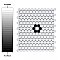 Metro Penny Matte 11-1/2" x 9-3/4" White with Black Flower Porcelain Mosaic Tile - Sold Per Case of 10 - 7.97 Square Feet