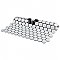 Metro Penny Matte 11-1/2" x 9-3/4" White with Black Flower Porcelain Mosaic Tile - Sold Per Case of 10 - 7.97 Square Feet