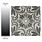 Costa Cendra 1 Decor Dahlia 7-3/4" x 7-3/4" Ceramic Floor & Wall Tile - 25 Tiles Per Case - 10.75 Sq. Ft.