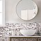 Touche Brick Stacked Rubis 11-3/4" x 11-3/4" Porcelain Mosaic Tile - 1 Tiles Per Case - 0.98 Square Feet