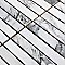 Touche Brick Stacked Zebre 11-3/4" x 11-3/4" Porcelain Mosaic Tile - 1 Tiles Per Case - 0.98 Square Feet