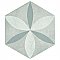 Odda Hex Decor Stella Porcelain Tile 5-7/8" x 6-3/4" Tile - Sold Per Case of 30 - 6.77 Sq Ft Per Case