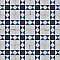 Renaissance Indigo Deco Cross 8" x 8" Porcelain Floor & Wall Tile - 14 Tiles Per Case - 6.3 Sq. Ft.
