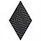 Rhombus Black 5-1/2" x 9-1/2" Porcelain Floor & Wall Tile - 60 Tiles Per Case - 11.4 Sq. Ft.