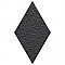 Rhombus Black 5-1/2" x 9-1/2" Porcelain Floor & Wall Tile - 60 Tiles Per Case - 11.4 Sq. Ft.