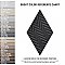 Rhombus Black 5-1/2" x 9-1/2" Porcelain Floor & Wall Tile - 60 Tiles Per Case - 11.4 Sq. Ft.