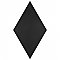 Rhombus Smooth Black 5-1/2" x 9-1/2" Porcelain Floor & Wall Tile - 60 Tiles Per Case - 11.4 Sq. Ft.