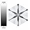 Classico Bardiglio Hexagon Flower 7" x 8" Porcelain Tile - Sold Per Case of 25 Tile - 7.67 Square Feet Per Case