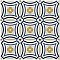 Caprice Saint Tropez 7-7/8" x 7-7/8" Porcelain Tile - Blue/Wine- Per Case of 25 - 11.46 Square Feet