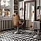 Caprice Tweed Black & White 7-7/8" x 7-7/8" Porcelain Tile - Black/White- Per Case of 25 - 11.46 Square Feet