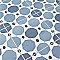 Caprice Colours Sapphire 7-7/8" x 7-7/8" Porcelain Tile - Blue/Black - Per Case of 25 - 11.46 Square Feet