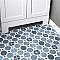 Caprice Colours Sapphire 7-7/8" x 7-7/8" Porcelain Tile - Blue/Black - Per Case of 25 - 11.46 Square Feet