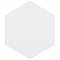 Hexatile Glossy Blanco 7" x 8" Porcelain Wall Tile - Sold Per Case of 25 - 7.67 Square Feet