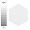 Hexatile Glossy Blanco 7" x 8" Porcelain Wall Tile - Sold Per Case of 25 - 7.67 Square Feet