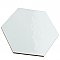 Hexatile Glossy Blanco 7" x 8" Porcelain Wall Tile - Sold Per Case of 25 - 7.67 Square Feet