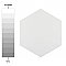 Hexatile Matte Blanco 7" x 8" Porcelain Tile - Sold Per Case of 25 - 7.67 Square Feet