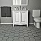 Hexatile Matte Gris 7" x 8" Porcelain Tile - Sold Per Case of 25 - 7.67 Square Feet