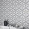 HexaTile -  Nature Matte Black & White 7" x 8" Porcelain Floor & Wall Tile - 35 Tiles Per Case - 10.5 Sq. Ft.