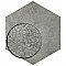 Heritage Hex Shadow 7" x 8" Porcelain Floor & Wall Tile - 25 Tiles Per Case - 7.5 Sq. Ft.