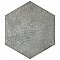 Heritage Hex Shadow 7" x 8" Porcelain Floor & Wall Tile - 25 Tiles Per Case - 7.5 Sq. Ft.