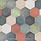 Heritage Hex Snow 7" x 8" Porcelain Floor & Wall Tile - 25 Tiles Per Case - 7.5 Sq. Ft.