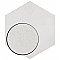 Heritage Hex Snow 7" x 8" Porcelain Floor & Wall Tile - 25 Tiles Per Case - 7.5 Sq. Ft.