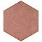 Heritage Hex Wine 7" x 8" Porcelain Floor & Wall Tile - 25 Tiles Per Case - 7.5 Sq. Ft.