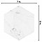 Classico Carrara Hexagon Marble Look 7" x 8" Porcelain Tile - Sold Per Case of 25 Tile - 7.67 Square Feet per Case