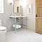 Classico Carrara Hexagon Marble Look 7" x 8" Porcelain Tile - Sold Per Case of 25 Tile - 7.67 Square Feet per Case