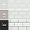 Piscina Brick Glossy Blanco 9-5/8" x 19-1/2" Porcelain Floor and Wall Tile - 8 Tiles Per Case - 10.64 Square Feet