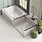 Piscina Brick Glossy Blanco 9-5/8" x 19-1/2" Porcelain Floor and Wall Tile - 8 Tiles Per Case - 10.64 Square Feet