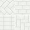 Piscina Brick Glossy Blanco 9-5/8" x 19-1/2" Porcelain Floor and Wall Tile - 8 Tiles Per Case - 10.64 Square Feet