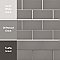 Piscina Brick Matte Dark Grey 9-5/8" x 19-1/2" Porcelain Floor and Wall Tile - 8 Tiles Per Case - 10.64 Square Feet