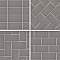 Piscina Brick Matte Dark Grey 9-5/8" x 19-1/2" Porcelain Floor and Wall Tile - 8 Tiles Per Case - 10.64 Square Feet