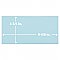 Piscina Brick Glossy Light Blue 4-3/4" x 9-5/8" Porcelain Floor and Wall Tile - 34 Tiles Per Case - 11.22 Square Feet