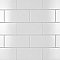 Piscina Brick Blanco Brillo 4-3/4" x 9-5/8" Porcelain Floor & Wall Tile - 34 Tiles Per Case - 11.22 Sq. Ft.
