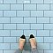 Piscina Brick Matte Light Blue 4-3/4" x 9-5/8" Porcelain Floor and Wall Tile - 34 Tiles Per Case - 11.22 Square Feet