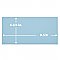 Piscina Brick Matte Light Blue 4-3/4" x 9-5/8" Porcelain Floor and Wall Tile - 34 Tiles Per Case - 11.22 Square Feet