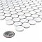 Carrione Penny Matte Carrara 9-3/4" x 11-1/2" Porcelain Mosaic Tile- Per Case of 10 - 8.60 Sq. Ft.