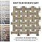 Llama Dog Bone Basketweave Noce/Calacatta Dot 10 in. x 10 in. Porcelain Mosaic Tile - 10 Tiles Per Case - 7.1 Square Feet