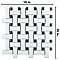 Metro Ion Dog Bone Basket Weave Emerald Dot with Matte White 10" x 10" Mosaic Floor & Wall Tile - 10 Tiles Per Case - 7.1 Sq. Ft.