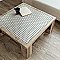 Metro Ion Dog Bone Basket Weave Emerald Dot with Matte White 10" x 10" Mosaic Floor & Wall Tile - 10 Tiles Per Case - 7.1 Sq. Ft.