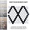 Metro 1" Hex M White w/M Black Diamond 10-1/4" x 11-7/8" Porcelain Mosaic Tile - Sold Per Case of 10 - 8.6 Sq. Ft.