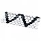 Metro 1" Hex M White w/M Black Diamond 10-1/4" x 11-7/8" Porcelain Mosaic Tile - Sold Per Case of 10 - 8.6 Sq. Ft.