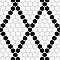 Metro 1" Hex M White w/M Black Diamond 10-1/4" x 11-7/8" Porcelain Mosaic Tile - Sold Per Case of 10 - 8.6 Sq. Ft.