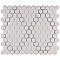 Metro 1" Hex M White w/M Black Diamond 10-1/4" x 11-7/8" Porcelain Mosaic Tile - Sold Per Case of 10 - 8.6 Sq. Ft.